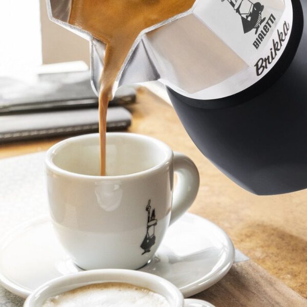 CAFETERA ITALIANA BIALETTI BRIKKA VITRO HACE CREMA - Imagen 4