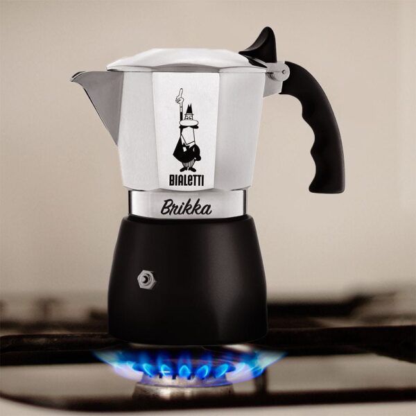 CAFETERA ITALIANA BIALETTI BRIKKA VITRO HACE CREMA - Imagen 6