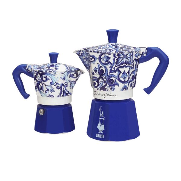 CAFETERA ITALIANA BIALETTI MOKA D&G BLU MEDITERRANEO VITRO - Imagen 3