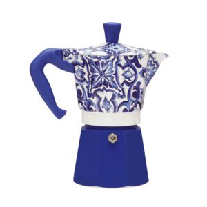 CAFETERA ITALIANA BIALETTI MOKA D&G BLU MEDITERRANEO VITRO