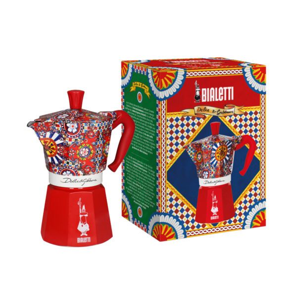CAFETERA ITALIANA BIALETTI MOKA D&G CARRETO VITRO - Imagen 2