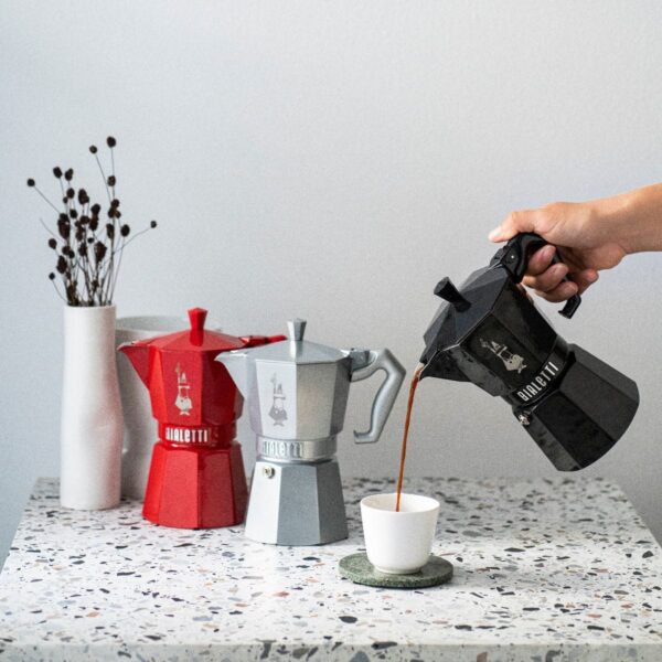 CAFETERA ITALIANA BIALETTI MOKA EXCLUSIVE VITRO COLOR - Imagen 2