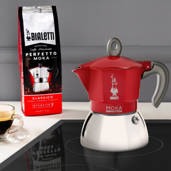 CAFETERA ITALIANA BIALETTI NEW MOKA INDUCCION COLOR - Imagen 3
