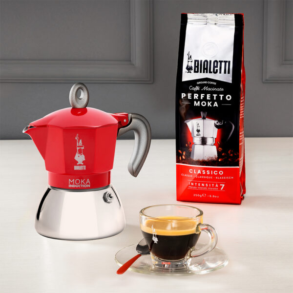 CAFETERA ITALIANA BIALETTI NEW MOKA INDUCCION COLOR - Imagen 4