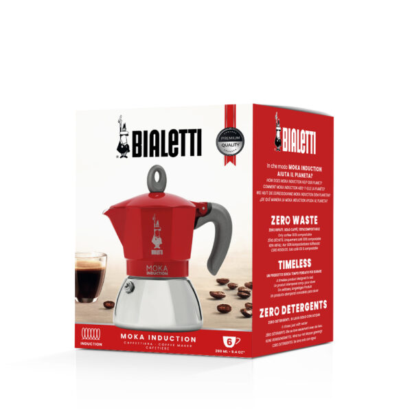 CAFETERA ITALIANA BIALETTI NEW MOKA INDUCCION COLOR - Imagen 5