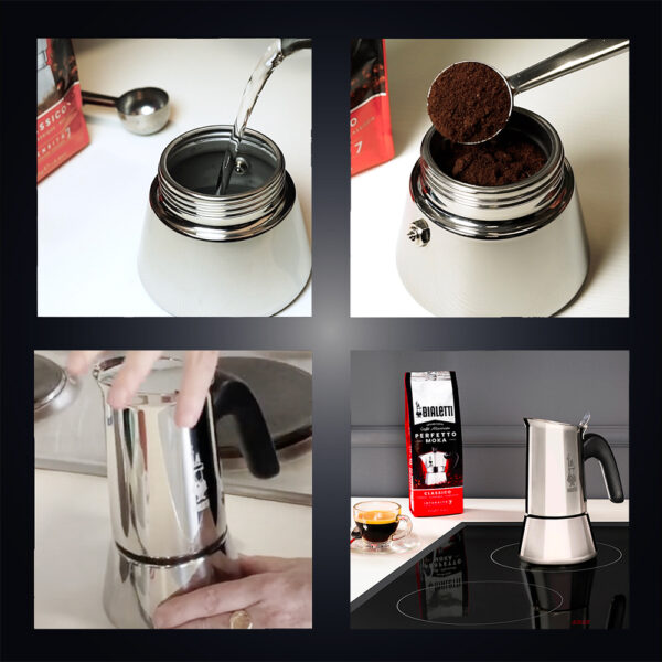 CAFETERA ITALIANA BIALETTI NEW VENUS VITRO - Imagen 4