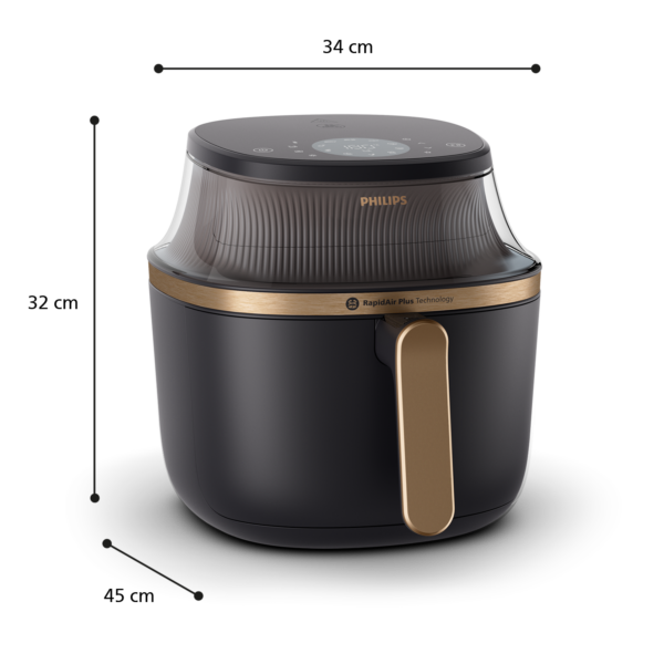 FREIDORA SIN ACEITE PHILIPS NA342/00 7,2L XXL C/VENTANA DIGITAL HOMEID - Imagen 8